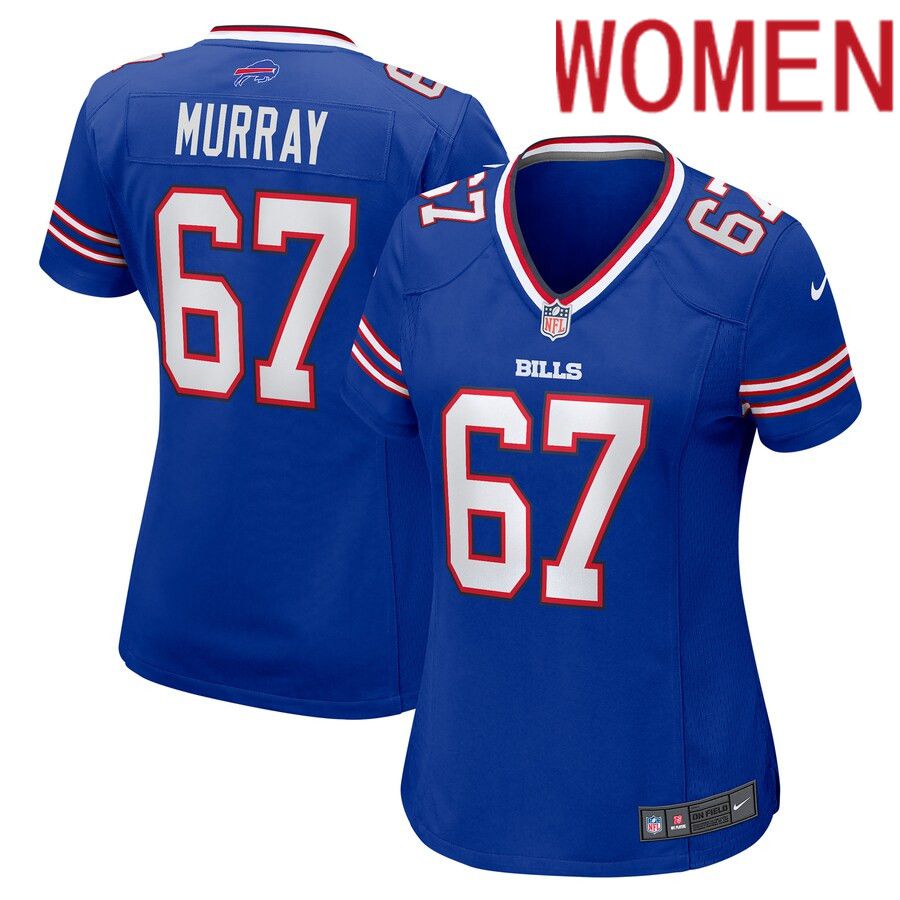 Women Buffalo Bills 67 Justin Murray Nike Royal Home Game Player NFL Jersey